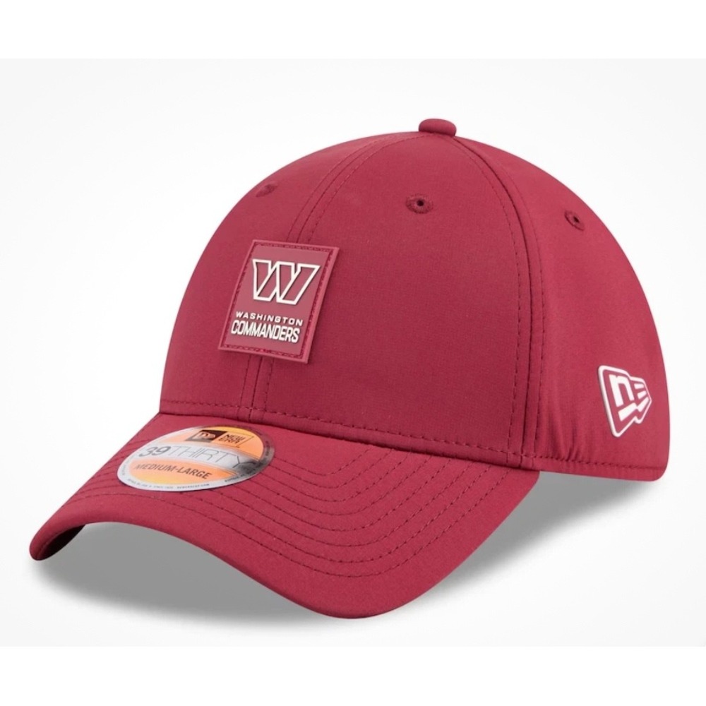 Washington Commanders New Era 2025 L/XL Sideline 39THIRTY Flex Hat Cap NFL Men's